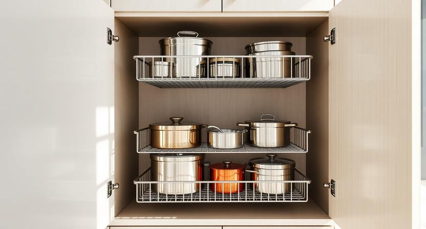 Kitchen Cabinet Storage Organizer
