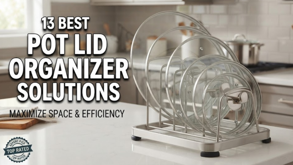 13 BEST POT LID ORGANIZER SOLUTIONS FOR KITCHENS