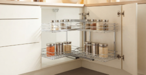 Magic Corner basket system maximizing blind corner cabinet storage, a key accessory for modern kitchens in BD.
