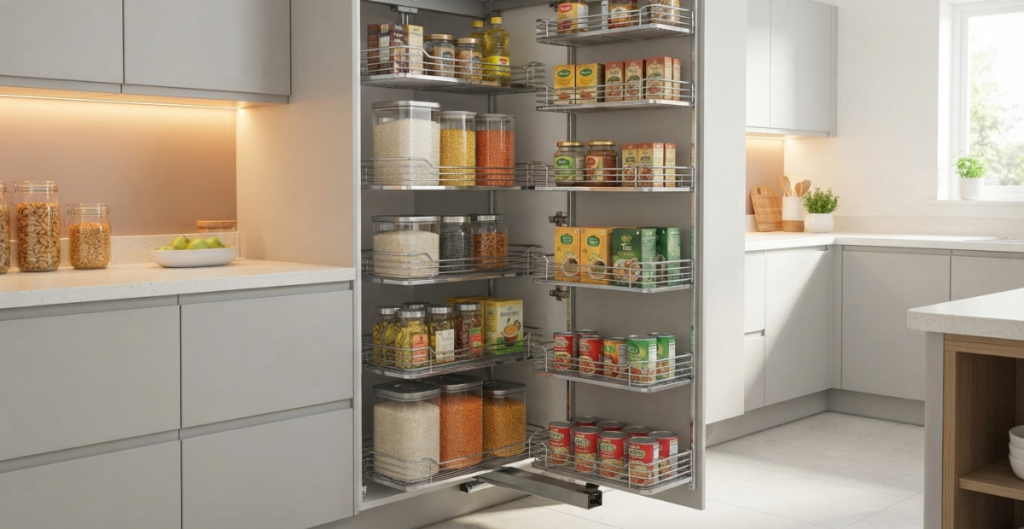 Pull Out Larder Units for Kitchens: Smart Storage for BD Homes