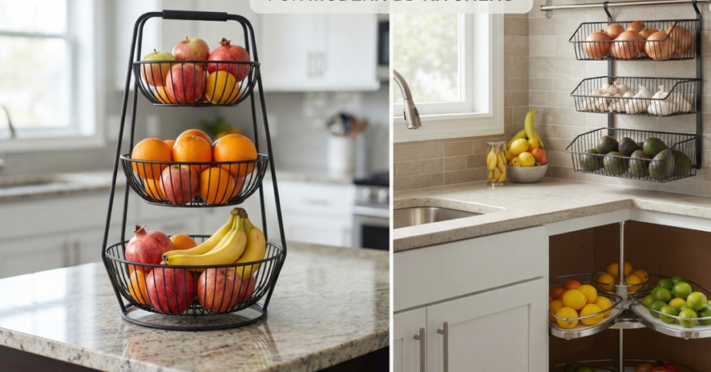 Unique Fruit Basket Ideas & Kitchen Storage Upgrades (BD)
