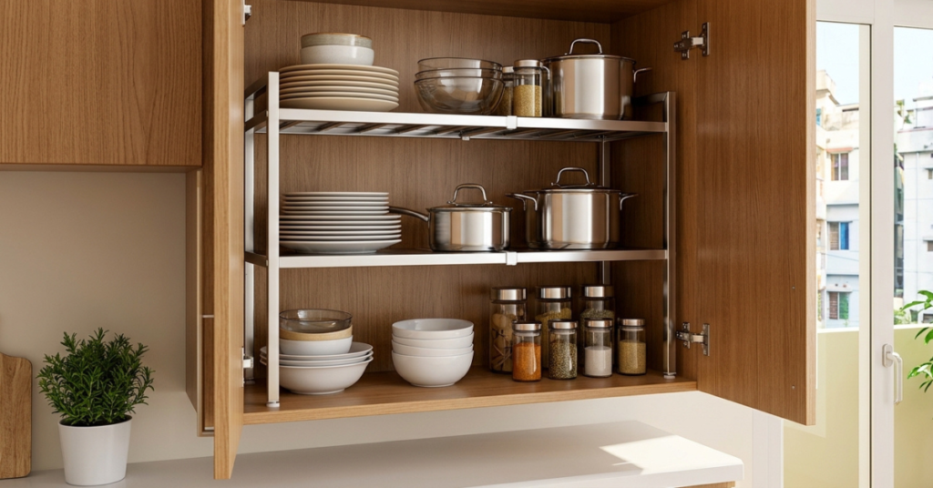 Expandable Cabinet Shelf: Smart Storage for Small Kitchens