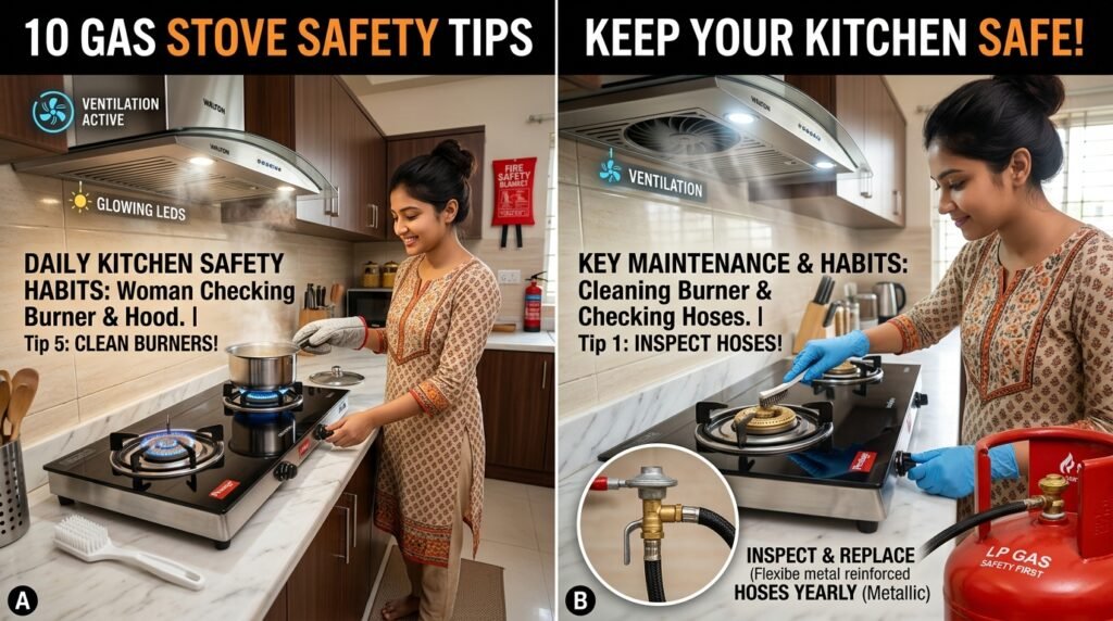 10 Gas Stove Safety Tips for a Safer Kitchen Daily