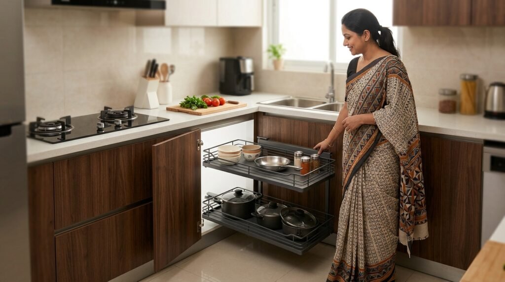 Corner Cupboard Pull Out Ideas for Smarter Kitchen Space
