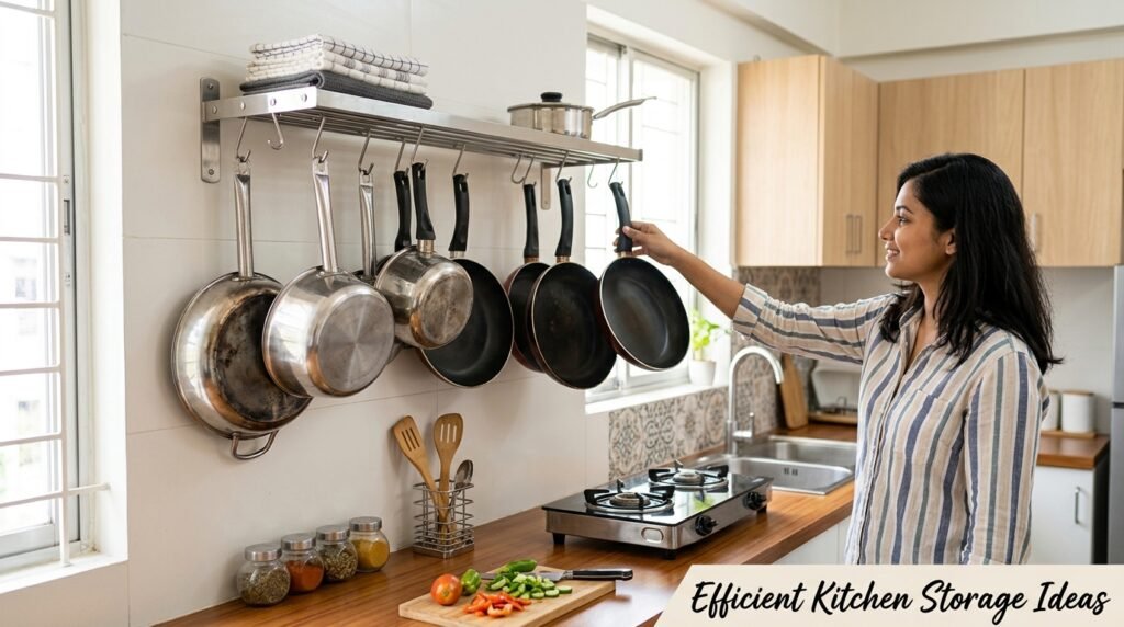 Hanging Pan Rack Ideas for an Organized Kitchen