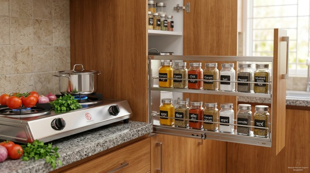 Pull-Out Kitchen Cabinet Organizers for Smart Storage