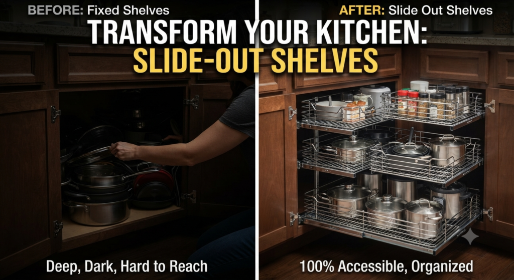 Modern Slide Out Shelves: Maximize Kitchen Space 2026