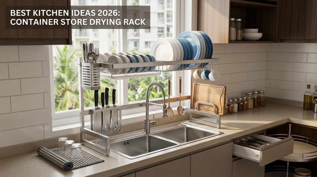 Container Store Drying Rack Ideas for Small Kitchens