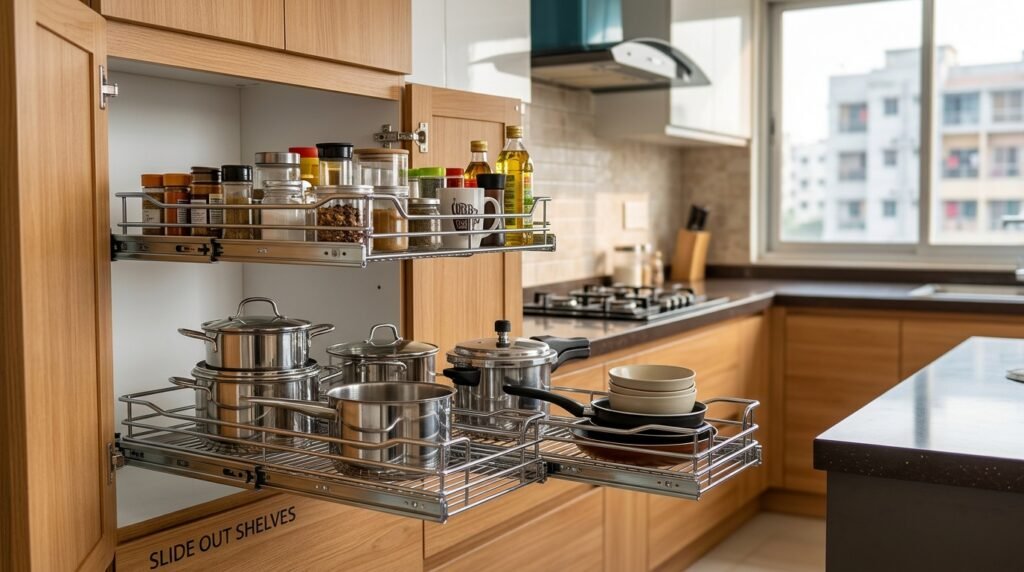 Slide Out Shelves: Maximize Kitchen Cabinet Space