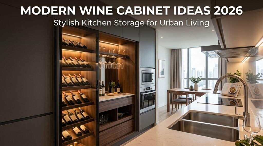 Modern Wine Cabinet Ideas for Stylish Kitchen Storage