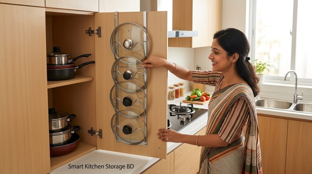 Over the Door Lid Organizer: Smart Kitchen Storage Ideas