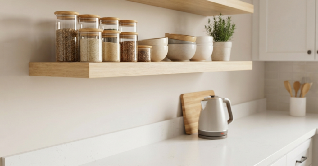 Floating Kitchen Shelf Ideas for Stylish Storage at Home