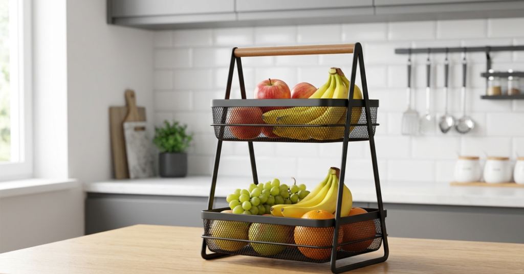 Modern Fruit Basket: Smart Kitchen Storage