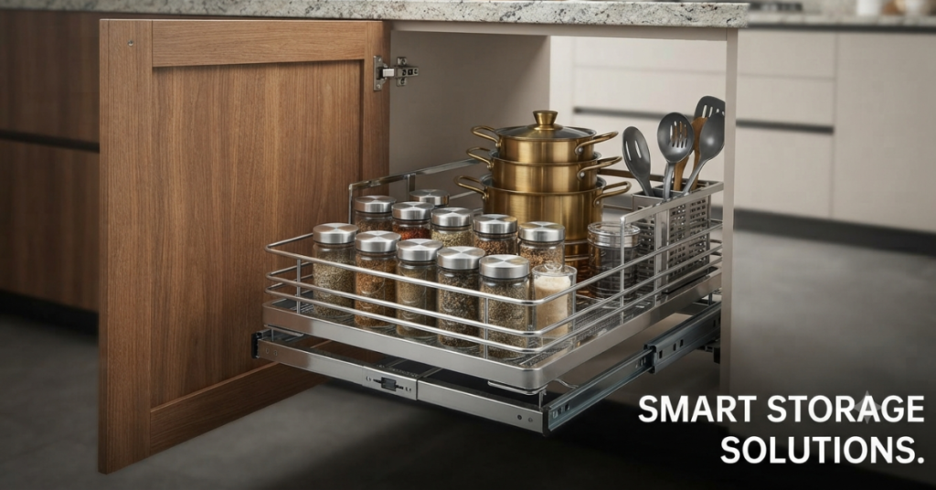 50 Best Modular Kitchen Accessories & Smart Storage Ideas