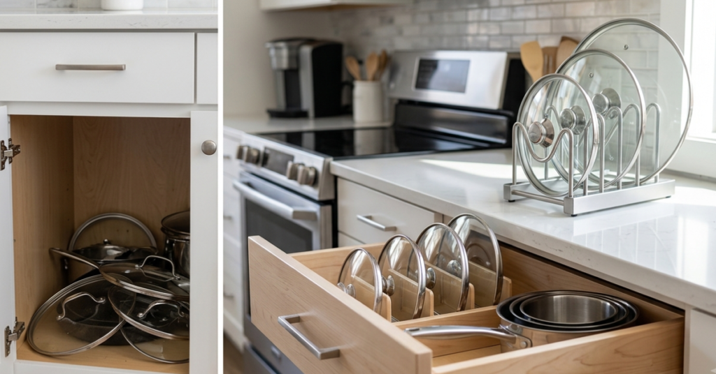 13 Best Pot Lid Organizer Solutions for Kitchens