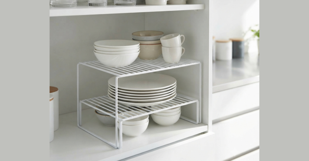 Smart Stackable Cabinet Shelf Ideas for Small Kitchens