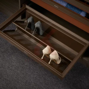 Pull out shoe rack